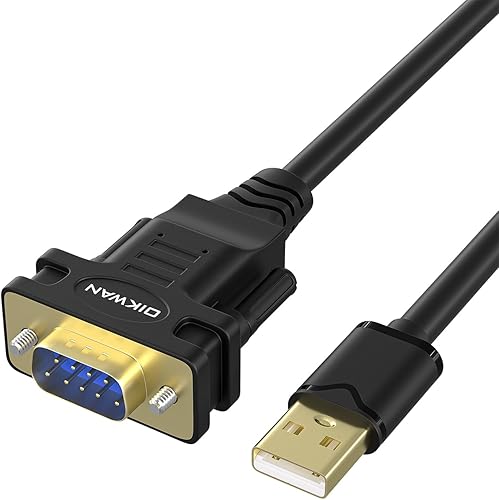 Miniatura 12 de USB a RS232, adaptador serie USB con chipset FTDI, cable USB 2.0 a macho DB9 serie para Windows 11,10, 8, 7, Vista, XP, 2000, Linux y Mac