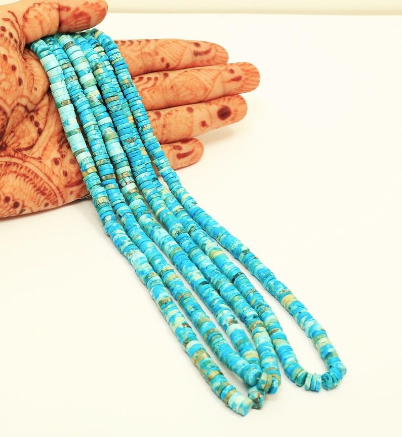 Perles turquoise de 5 à 7 mm pour créer vos bijoux d'été et accessoires style bohème