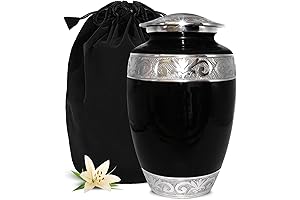 Black Urn: Eternal Honor for Your Beloved