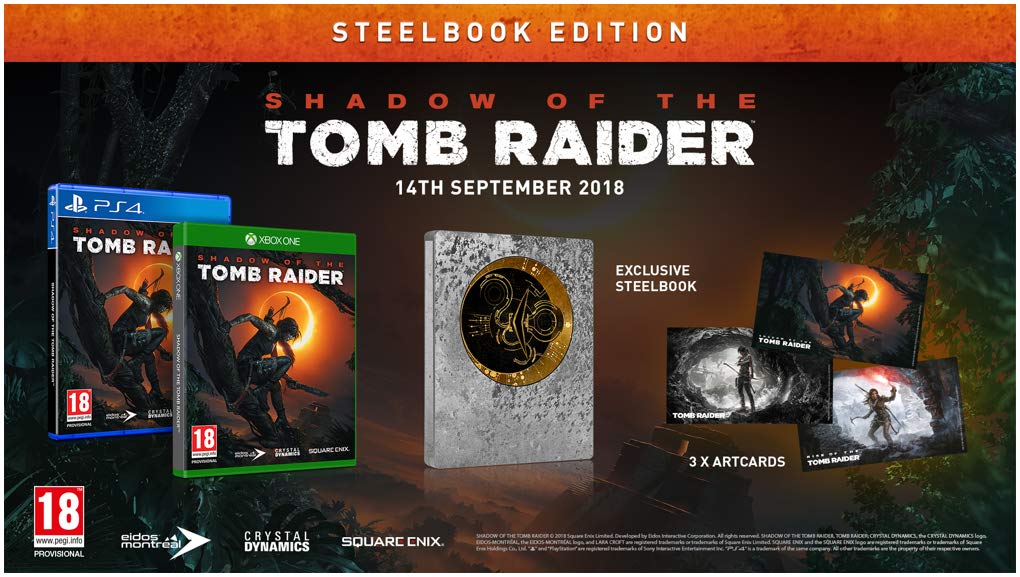 Shadow Of The Tomb Raider Ps4 Limited Steelbook Edition