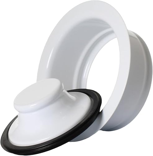 Mr. Scrappy 21-DSFS3-WH - Tapón de desagüe para desagüe de 3 pernos, color blanco