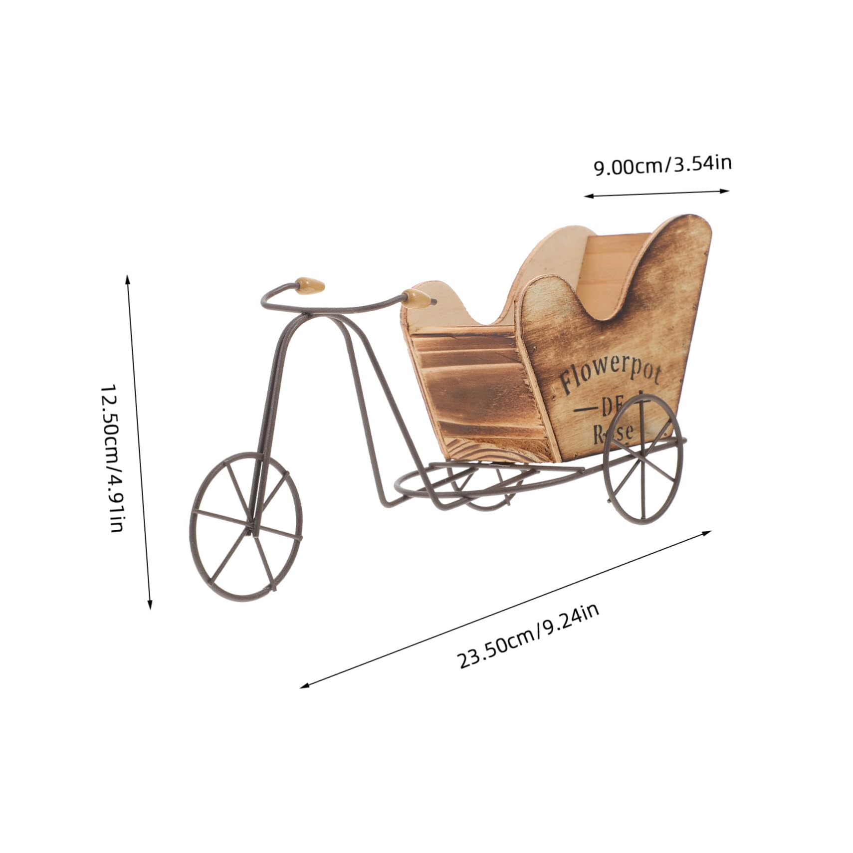 Amazon.co.jp: GARVALON ビンテージ風鉄製自転車模型 チュア置物 小型 