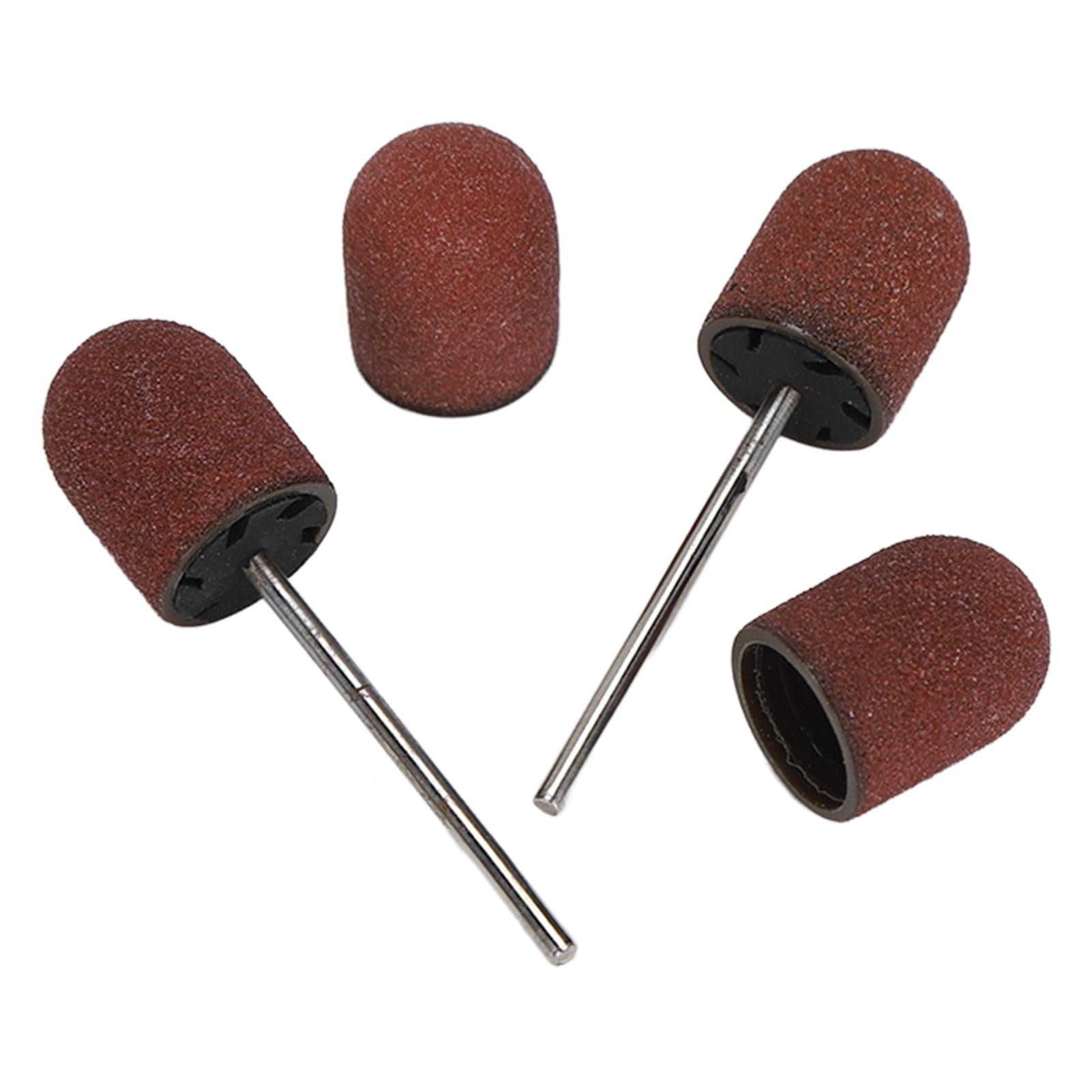 Watris Veiyi 50 sztuk nasadek szlifierskich frezarki do paznokci, 120# tulejki szlifierskie | Nasadki do frezarki do paznokci, 15 × 10 mm szlifowanie do obróbki paznokci