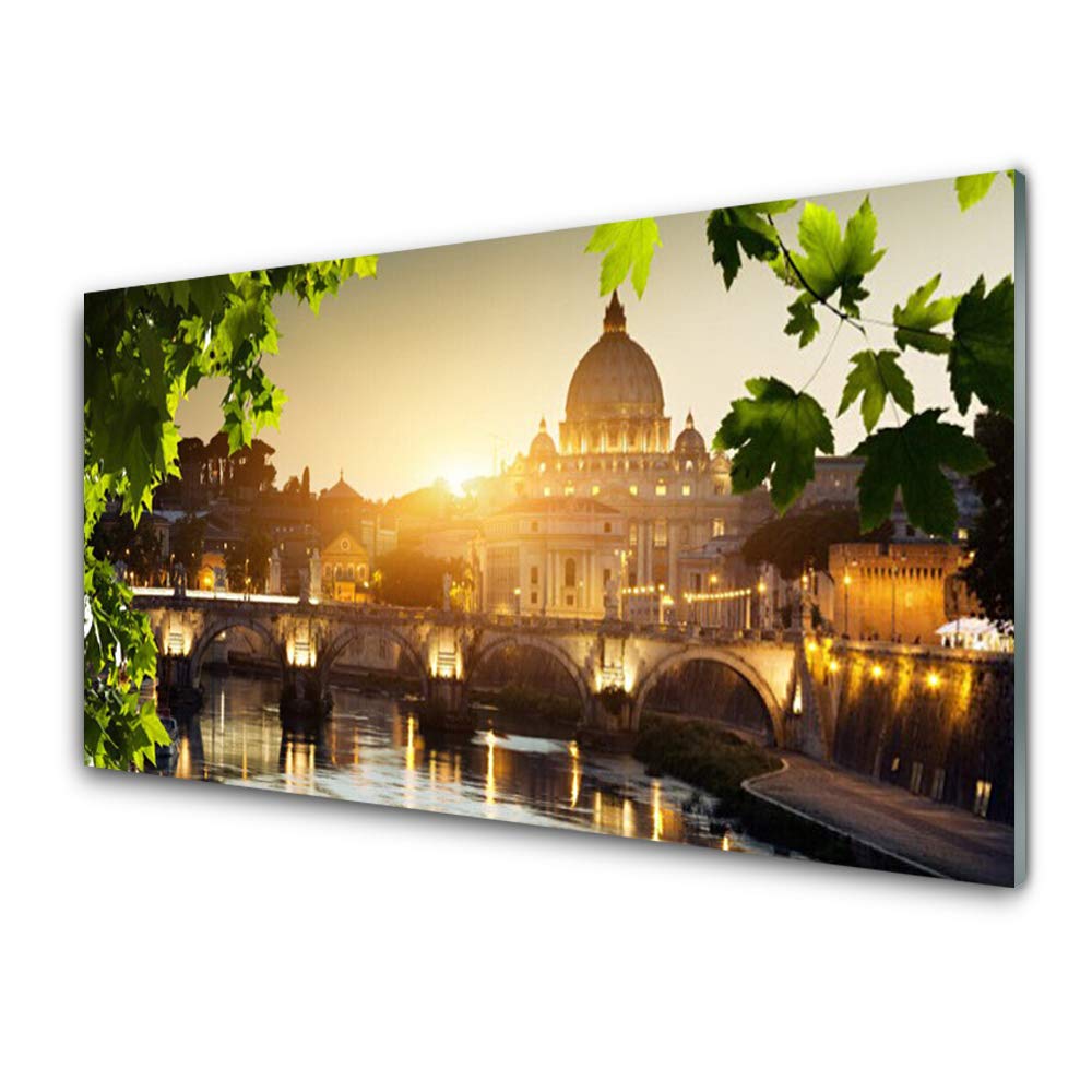 Impression sur Verre Trempé Tulup 100x50cm - Tableau Mural Bridge City