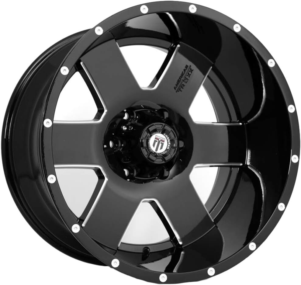 ARMOR AT155 Milled Wheel Finish (18 x 9. inches /6 x 135 mm, -12 mm Offset)