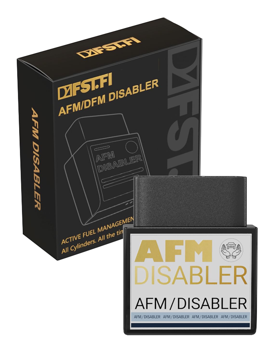 AFM Disabler Active Fuel Management Compatible with Chevrolet Silverado 1500 V8 5.3L 2010-2018 Models and Trucks, SUVs with GM V6 V8 Engines,Gold
