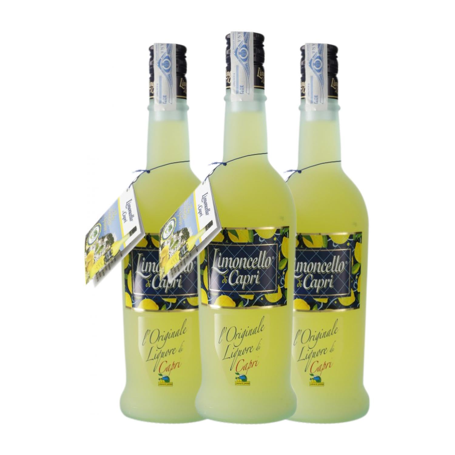 Licores Limoncello di Capri Botella Misil 1 L (Caja de 3 Botella Misil de 1 L)