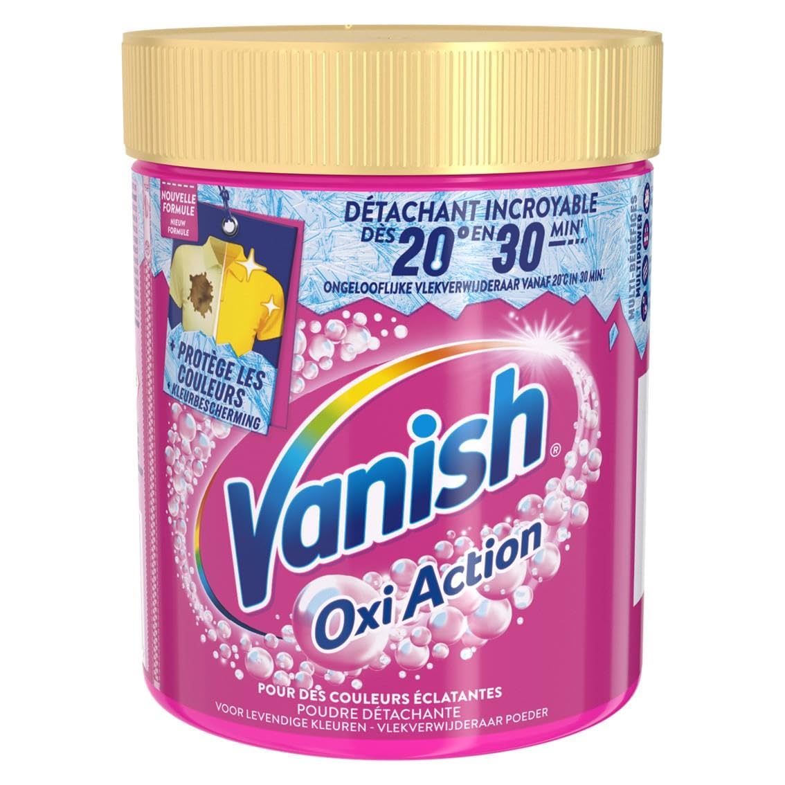 Vanish Oxi Action - Smacchiatore efficace a partire da 20 °C, 5 x 470 g