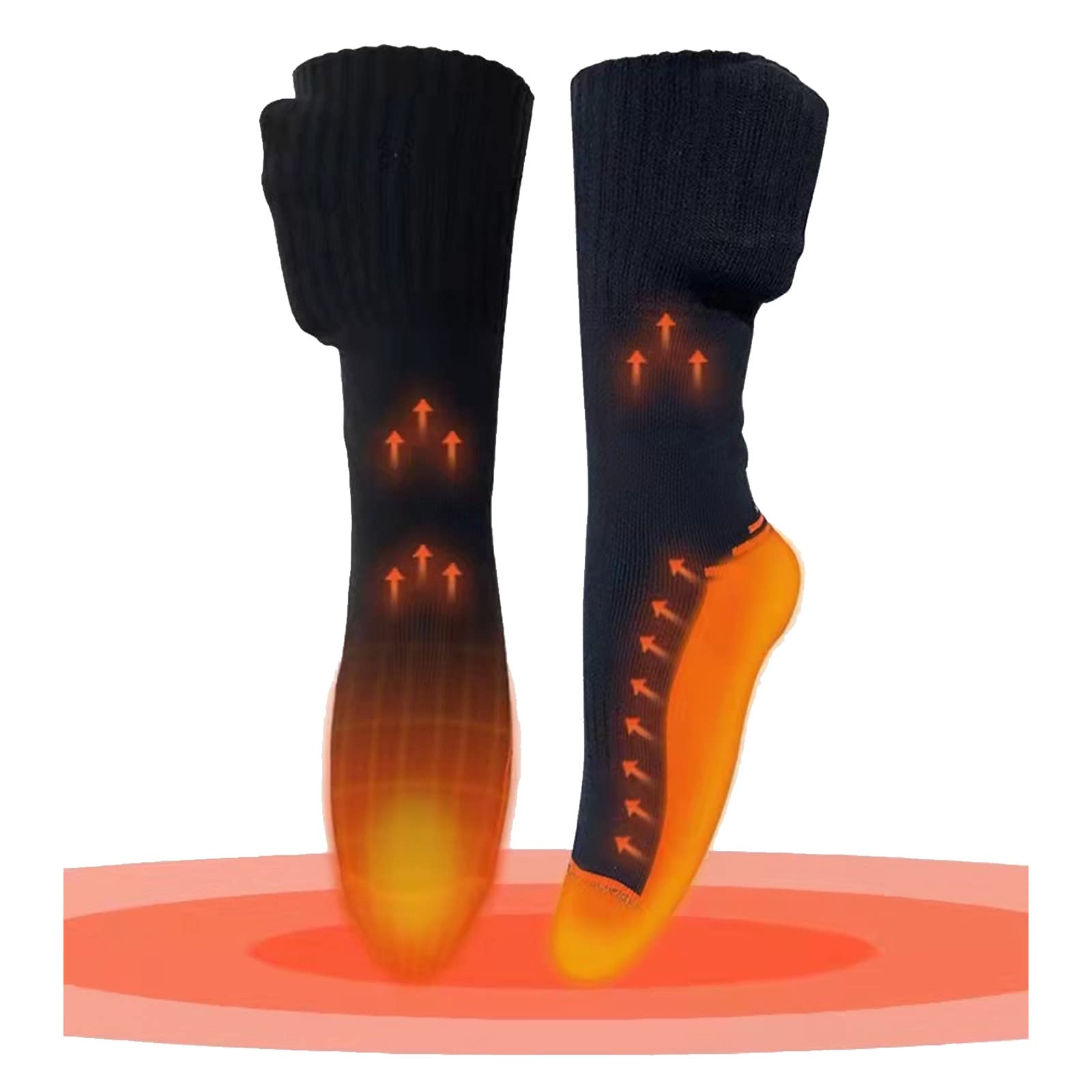 Chaussettes chauffantes électriques pouvant Chauffer Le Mollet, Chaussettes chauffantes Rechargeables 4000 mAh pour Homme et Femme, Chauffage Surround 3D de la Semelle du Pied du Mollet, pour Les SP
