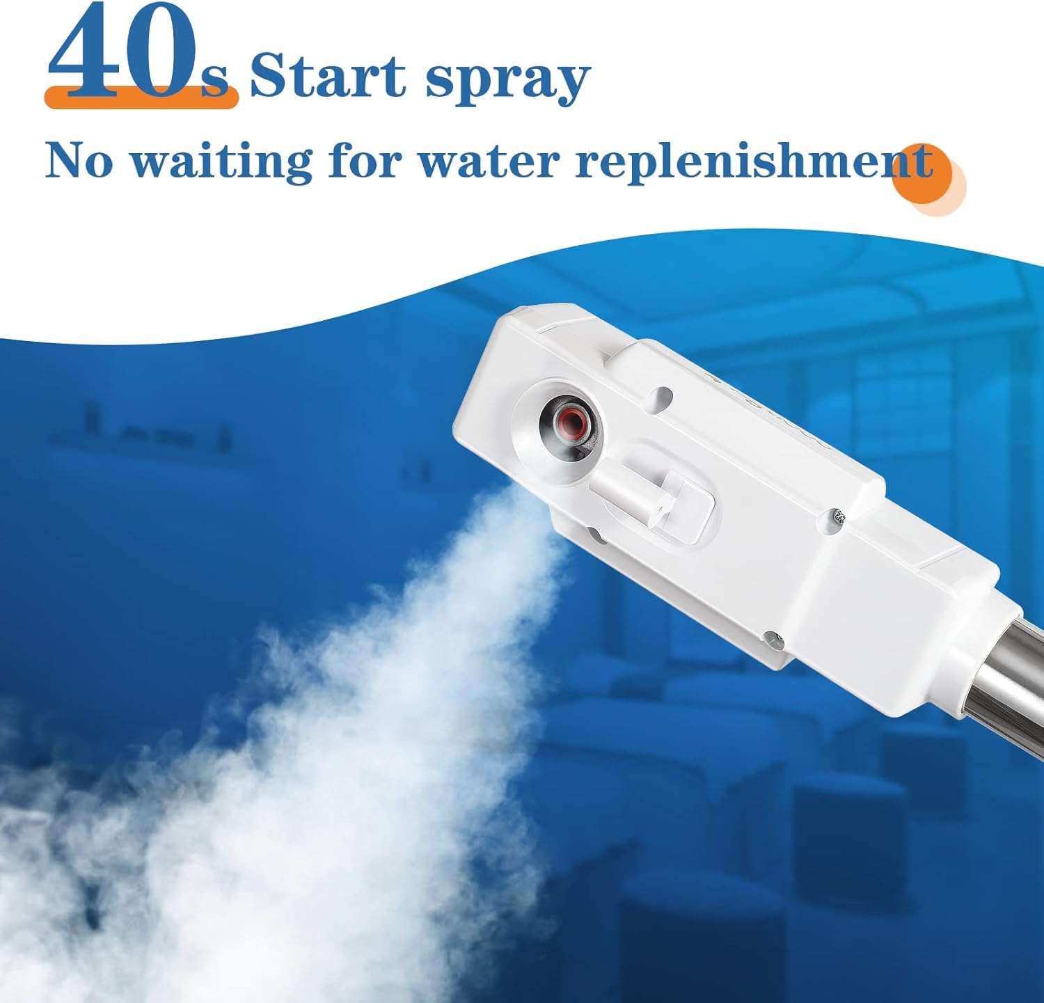 Vaporizzatore facciale, spray ionico a vapore, SPA a casa e salone (bianco)