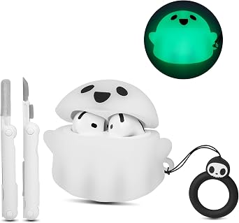 CCXNAS for AirPods 4 Case Cover with Cleaner Kit, Glow in ihe Dark
