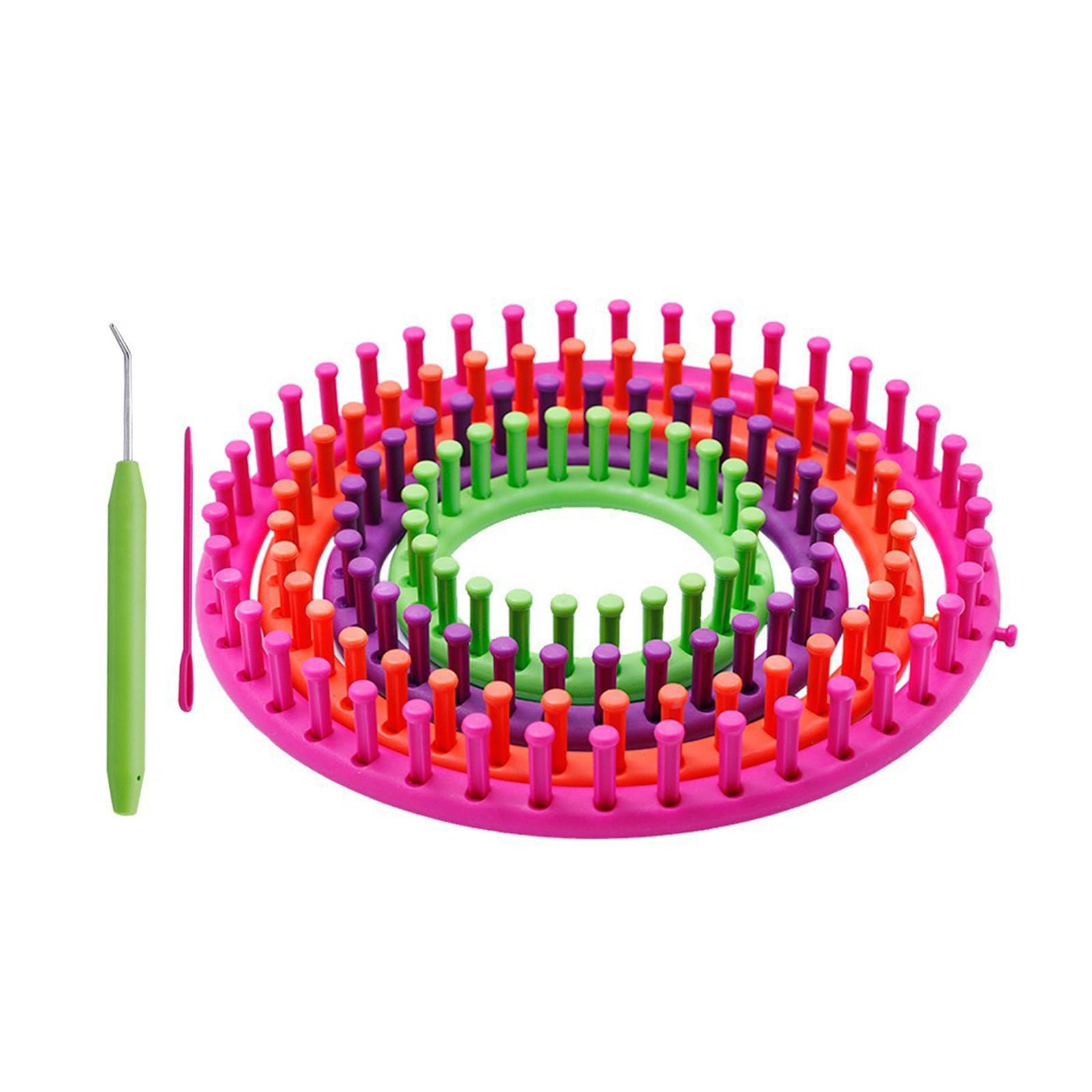 Tsophreniq Weaving Weave Knitting Kits Sweater Sock Hat Scarf Scarves Maker Long NeedleHook Weaving Tool for Beginners Craft Tool for Blankets