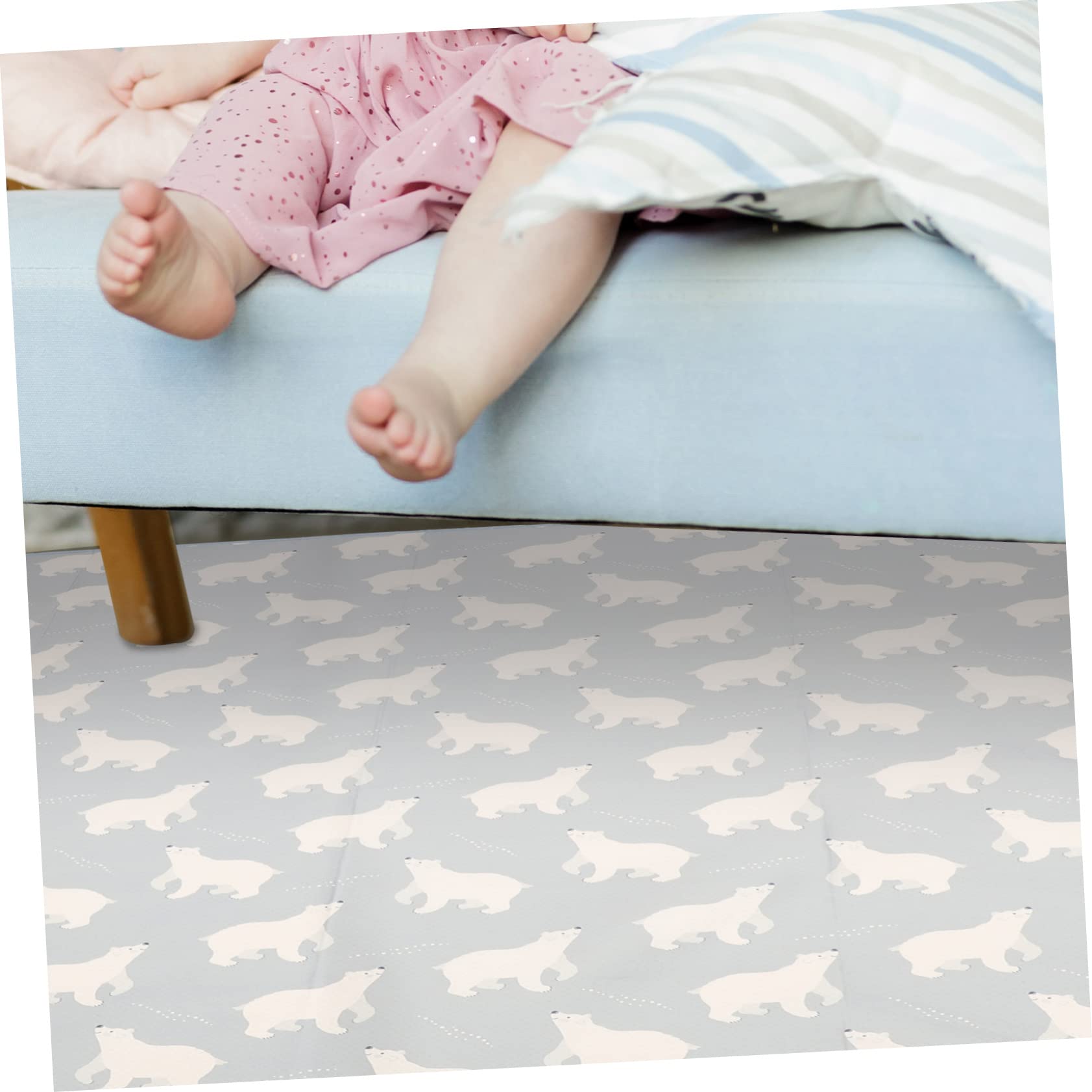 LALAFINA Tapis De Sol Antidérapant Pour Chaise Haute Tapis Multifonctionnel Pour Extérieur Confort Et Durabilité Idéale Les Éclaboussures