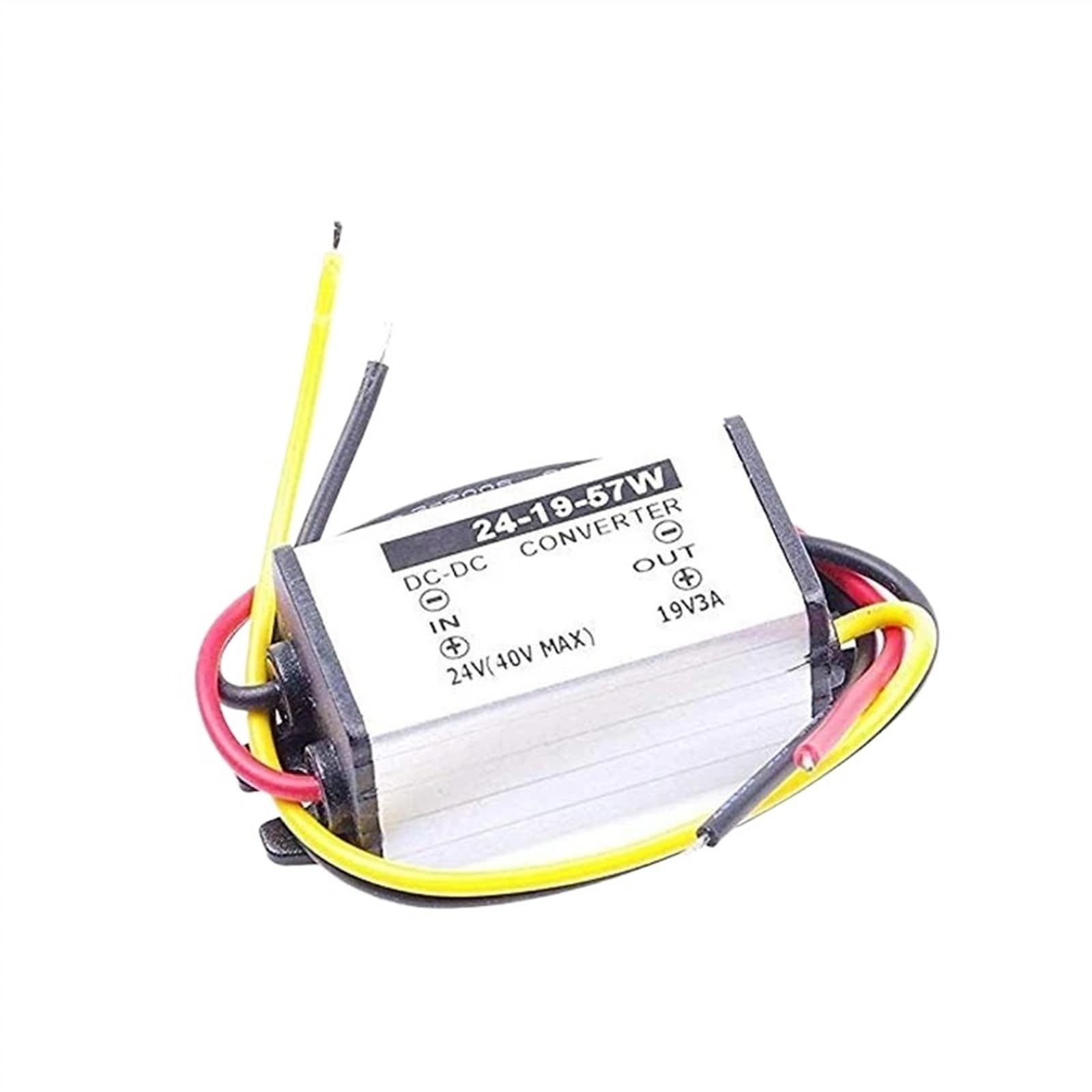 24 V do 19 V 5 A 10 A 20 A 30 A 40 A Step Down DC konwerter 24 V, reduktor napięcia 19 V, zasilacz laptopa do samochodu (35A nr 4, aluminium)
