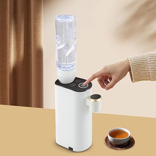 Miniatura 5 de Dispensador de agua caliente instantáneo, dispensador de agua eléctrico de carga superior mineralembotellada de 1200 W con función de memoria, 5