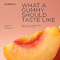 Vista 7 de SIMPLY Fruit Bites (Really Real Gummies) Made with Real Fruit Peach and Raspberry 5.3 oz (Pack of 2) No Cane Sugar + Gluten Free + Kosher