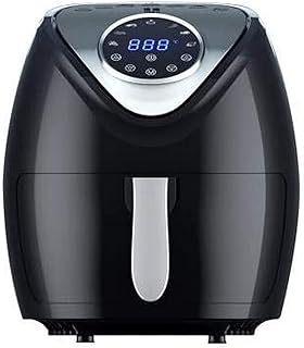 Frytownica powietrzna, 5,5L1300W Zdrowa Bez frytownicy/Regulowana regulacja temperatury i timer/Wyjmowany kosz/Z funkcją automatycznego wyłączania i ochrony przed przegrzaniem
