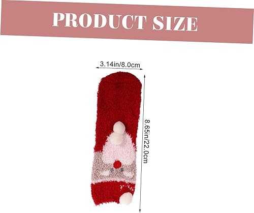 Miniatura 7 de KOMBIUDA 2 Pairs Socks Transparent Ball Christmas Balls Miss Comfortable Gift Fabric