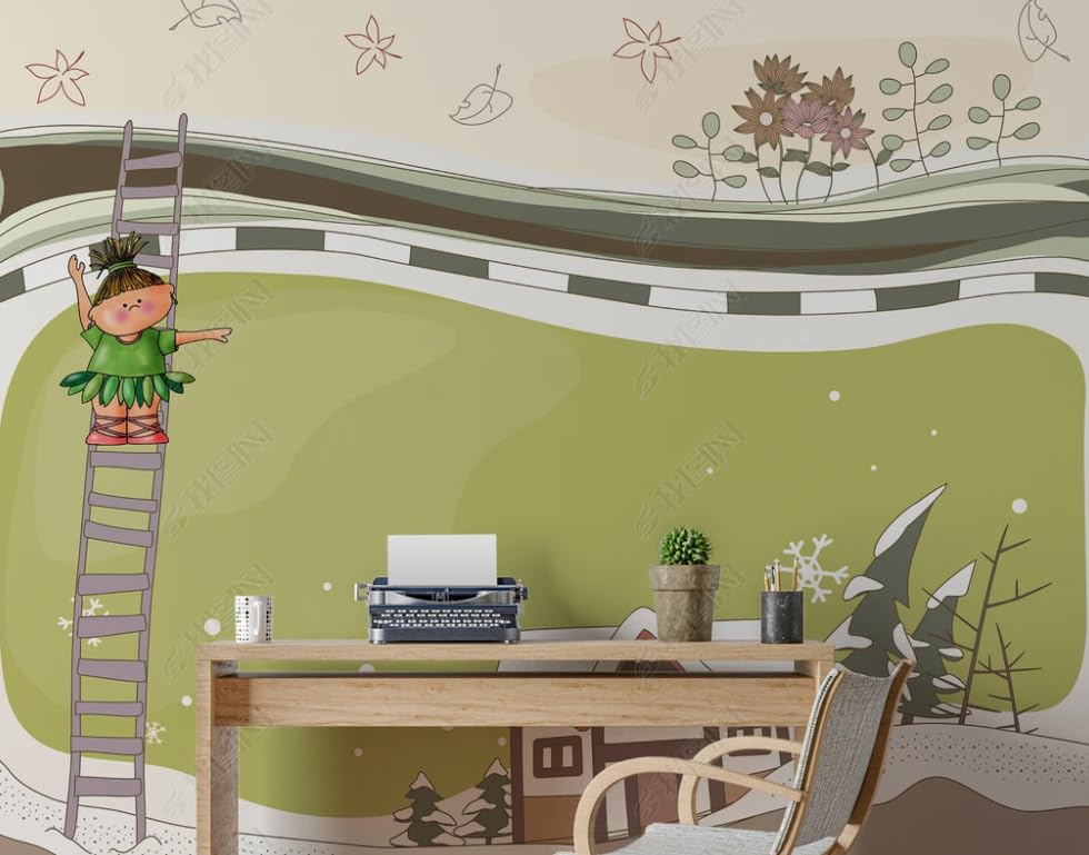 Papier peint intissé frais pour chambre d'enfant et poster mural de salon