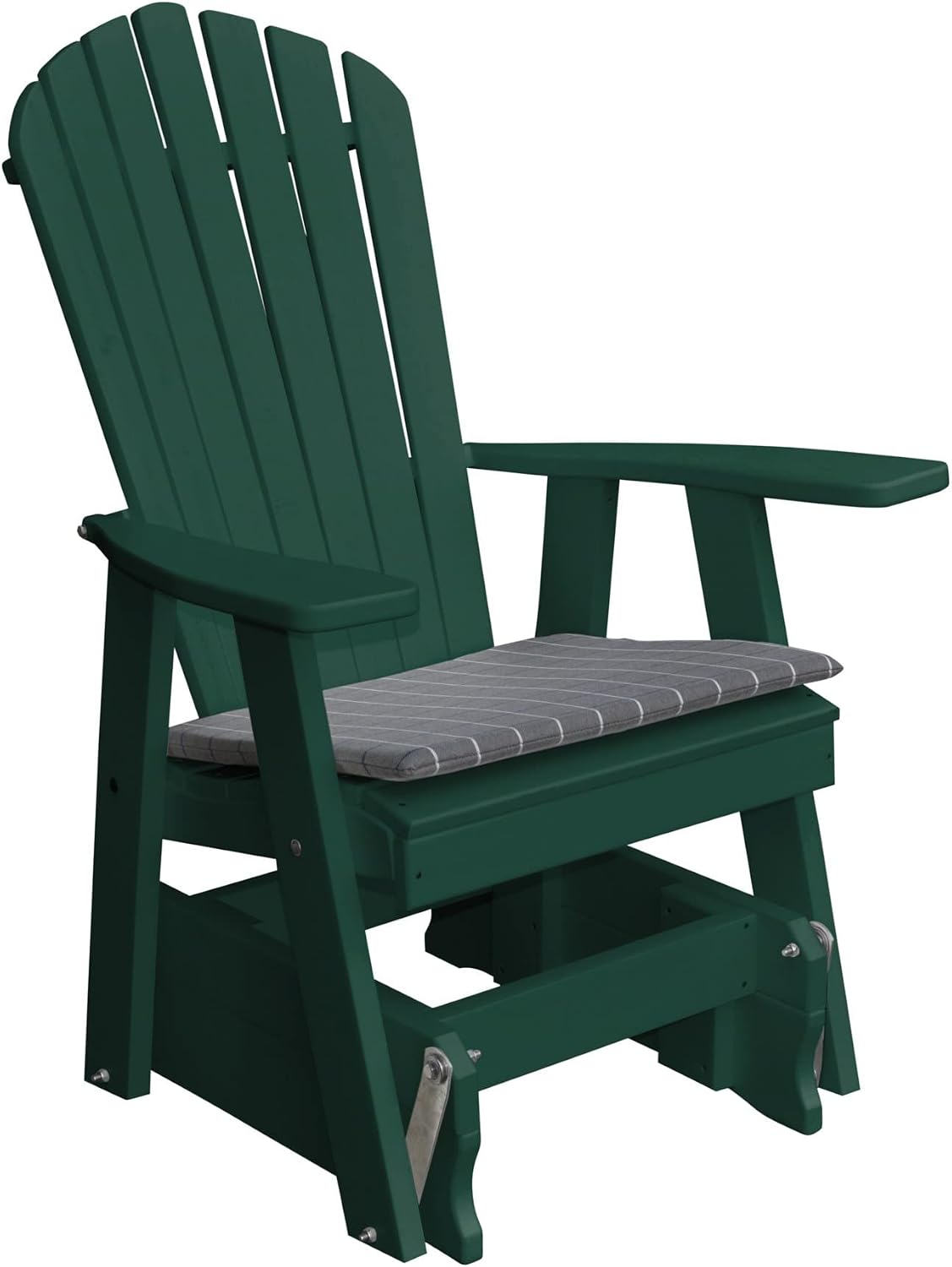 Furniture Barn USA Poly Adirondack Gliding Chair, Aruba Blue