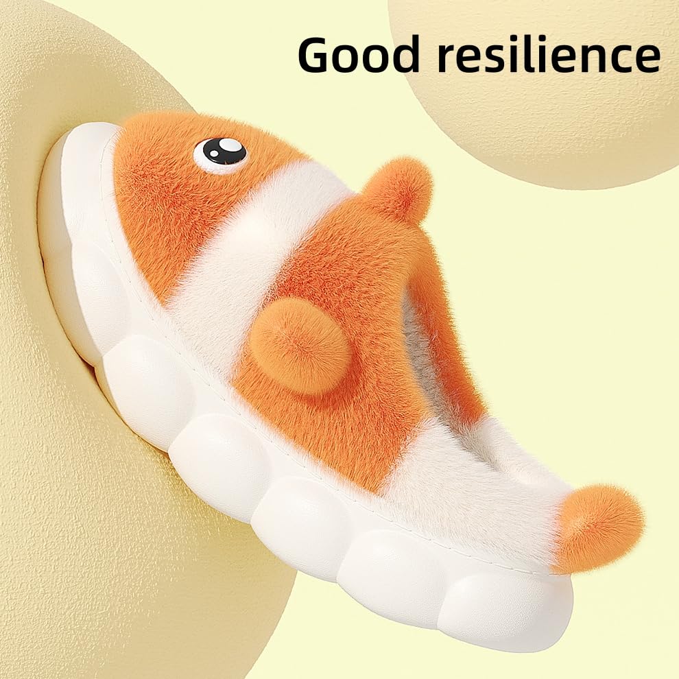 Slippers for Women Cute Shark Warm Slippers Fuzzy House Shoes Winter Warm Slip on Shoes4