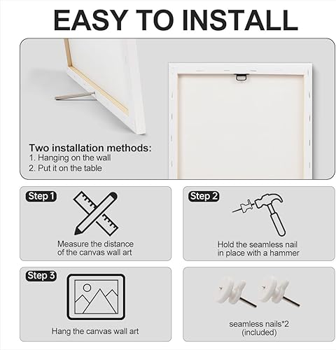 Miniatura 3 de Bonito lienzo de ballet con diseño de conejo, decoración de pared para cuarto de bebé, habitación de niñas pequeñas, dormitorio, sala de juegos de 8