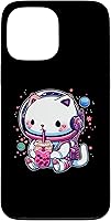 Vista 23 de iPhone 16 Kawaii Cat Bubble Boba Tea In Space Astronaut Anime Girls Case