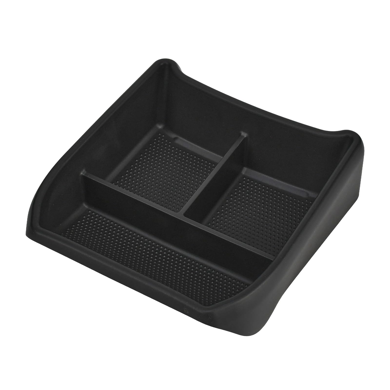 Vide-poche console centrale ID.3 en ABS noir avec tapis de protection durable - 8
