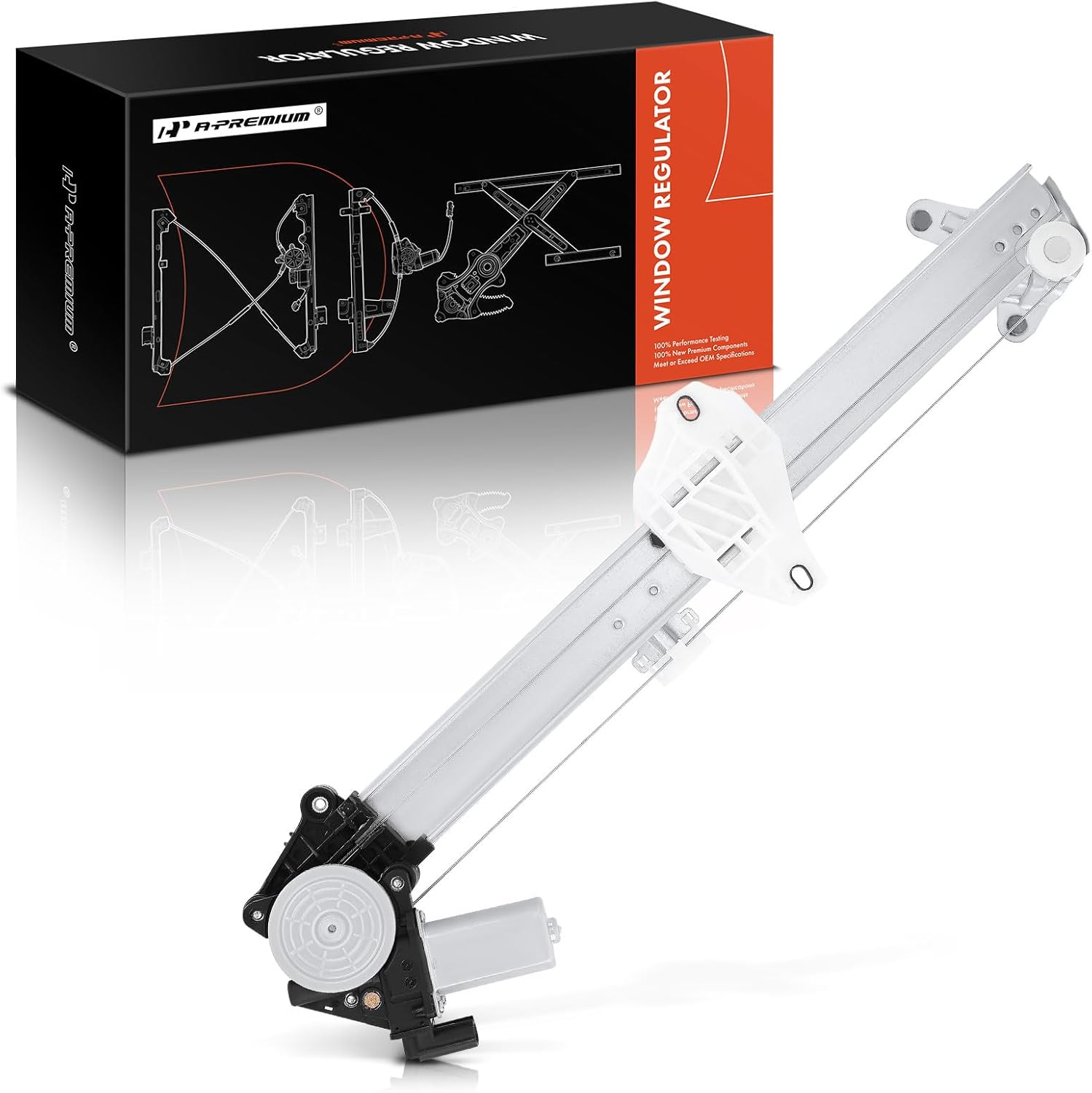 A-Premium Power Window Regulator with Motor Front Passenger Side Compatible with Honda CR-V CRV 2017 2018 2019 2020 2021, Front Right Passenger Side, Replace# 72210TLAA11