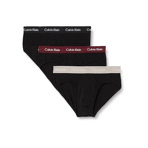 Immagine del prodotto Calvin Klein Slip Hipster Uomo Confezione da 3 Cotone Elasticizzato, Nero (B- Black, Tawny Port, Porpoise Wbs), XL
