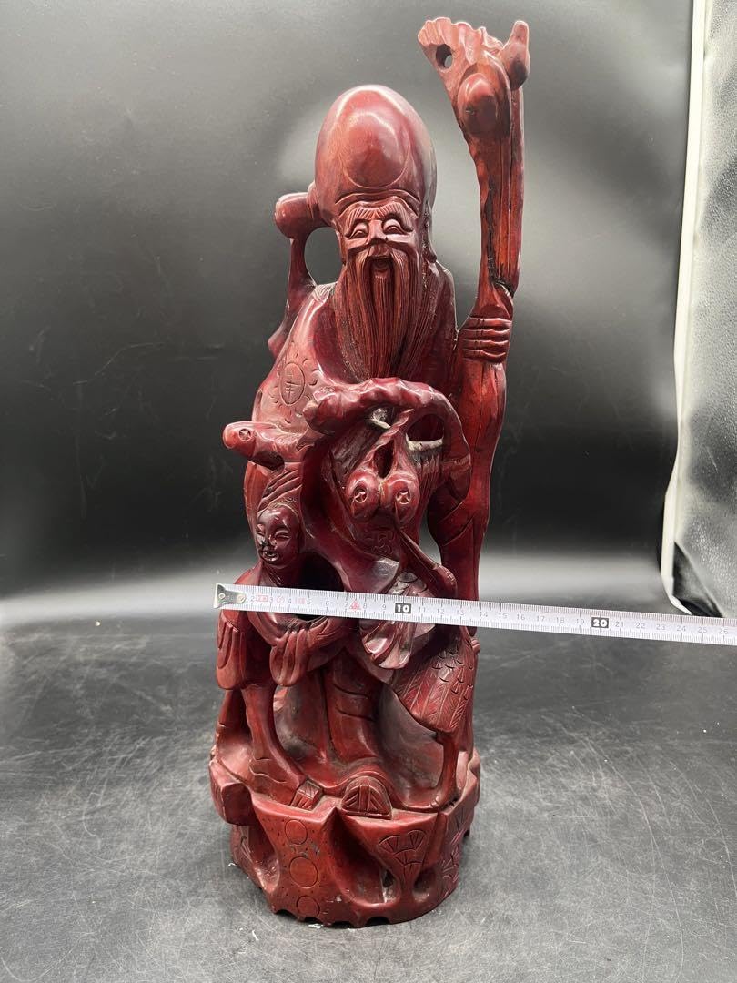 木彫りの七福神 置物 オブジェ 工芸品 彫刻