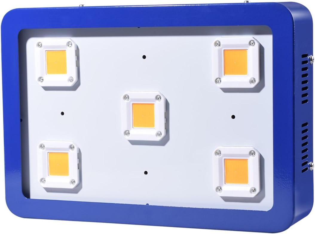 X5 COB 1500W LED Grow Light，Sunshine Full Spectrum Grow Light for Greenhouse and Indoor Plant Flowering (Blue）