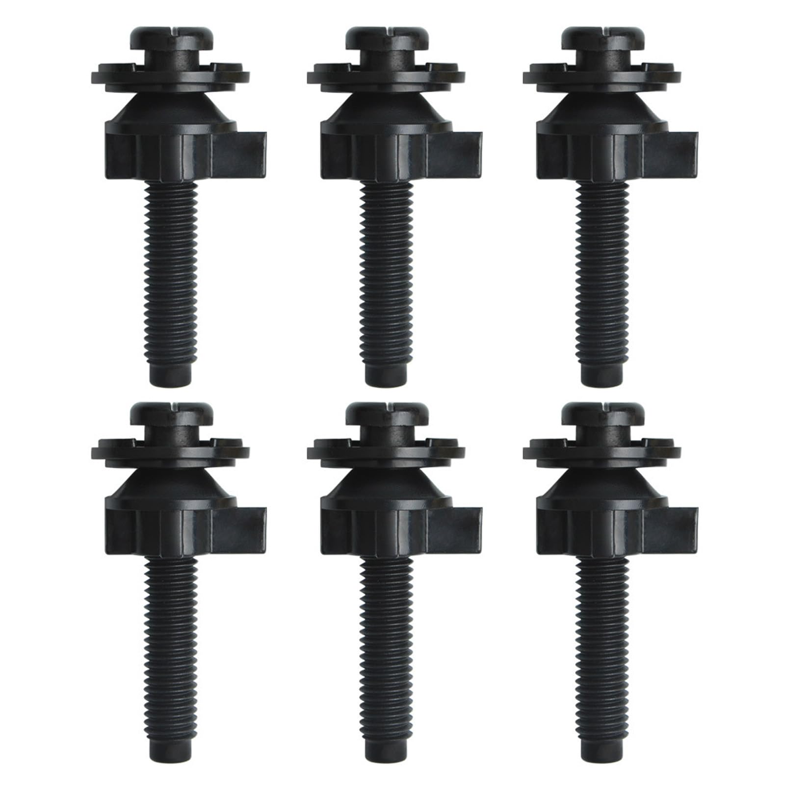 Buxuaaaa 6Pcs Toilet Seat Screws Replacement Set Toilet Lid Fix Screws Toilets Seat Accessory For Long Terms Stability Cover Fixing Screw