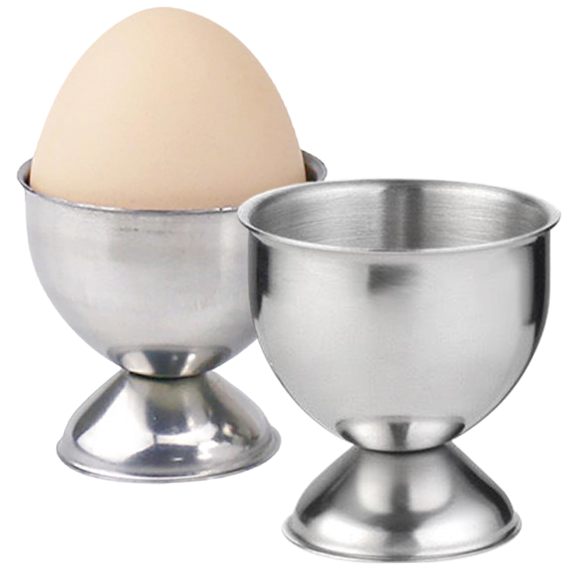 Hperu Egg Cups, 2Pcs Stainless Steel Soft Boiled Egg Holder for Restaurant Hotel Kitchen - Soft Boiled Holder