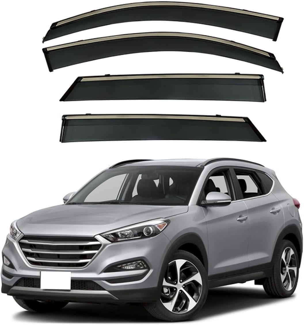 Panxuc Normal Car Wind Deflectors For Hyundai Tucson Tl 2015-2020, Side Window Wind Rain Deflector Window Visor Sun Rain Guard Smoke Guards