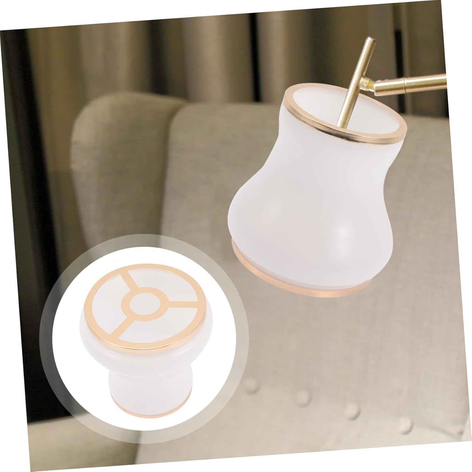 POPETPOP 2pcs Small Glass Lamp Shade Cover for Indoor Lighting Elegant Replacement Light Fixture for Ceiling Wall and Table Lamps Creates Warm Atmosphere Glass Material