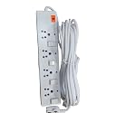 Choice | Rich | 4+4 | 6 Amp /10 Amp 4 Socket 4 Switch with Led Indicator and Extra Fuse Power Extension Board | Power Strip | Extension Cord (4.4 Mtr Wire) (4.5 METRES) gallery image