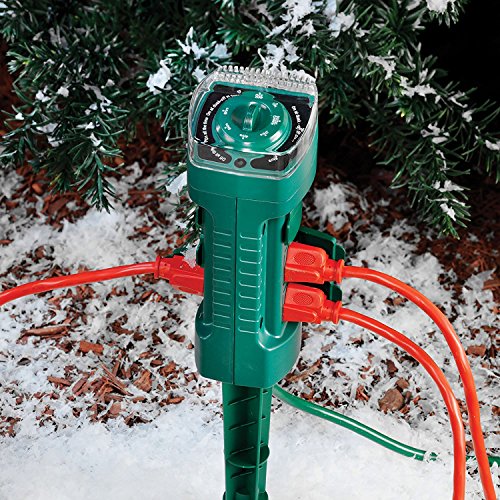 Sylvania 6-outlet Power Stake with Timer and Photocell Sensor