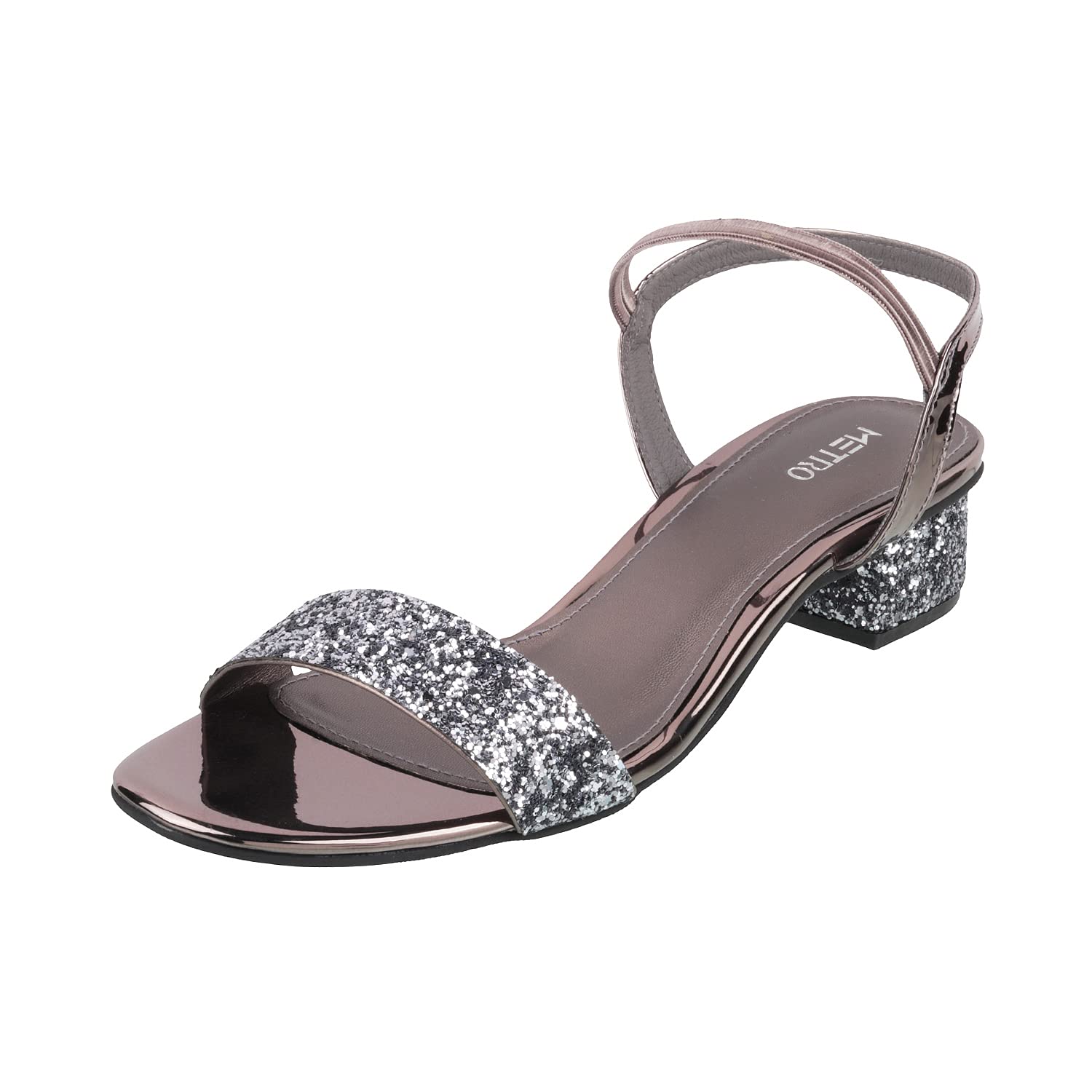 Metro Womens Synthetic Gun Metal Sandals (Size (3 UK (36 EU)) (B095MBX8CB) Amazon Price History, Amazon Price Tracker
