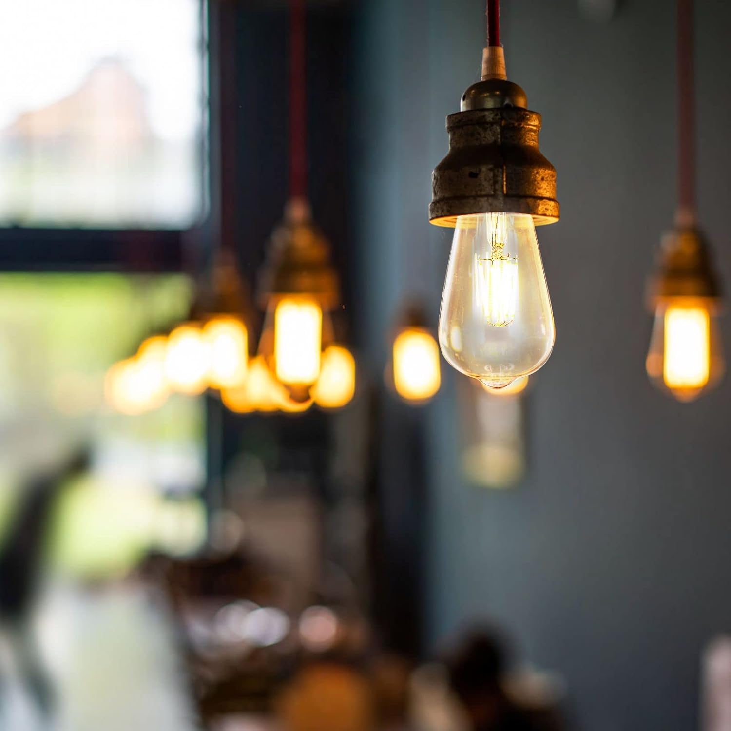 Soft White LED Vintage Filament Bulbs, Pack of 6