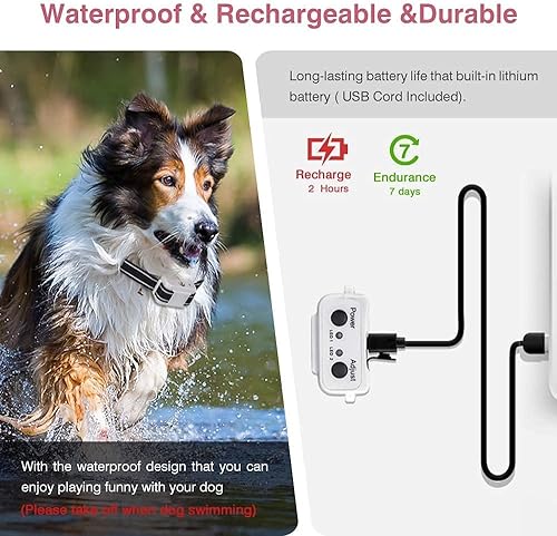 Miniatura 6 de Collar de ladrido de citronela, collar automático de ladridos de perro de citronela, collar antiladridos de perro con 2 niveles de pulverización