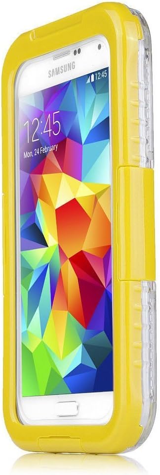 VersionTech Yellow Waterproof Protective Diving Shockproof DirtProof SnowProof TouchScreen Case Cover for Samsung S5 i9600