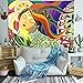 AJleil Puzzle 1000 Piezas Pintura Colorida de la Muchacha Negra afroamericana Pintura del Arte Abstracto en Juguetes y Juegos Juego de Habilidad para Toda la Familia, Colorido juego50x75cm(20x30inch)