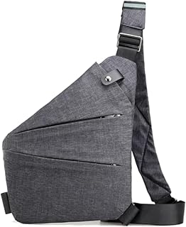 Concept Collective - Bolso bandolera de viaje para hombre y mujer, impermeable, para senderismo, viajes, Negro -, Talla única