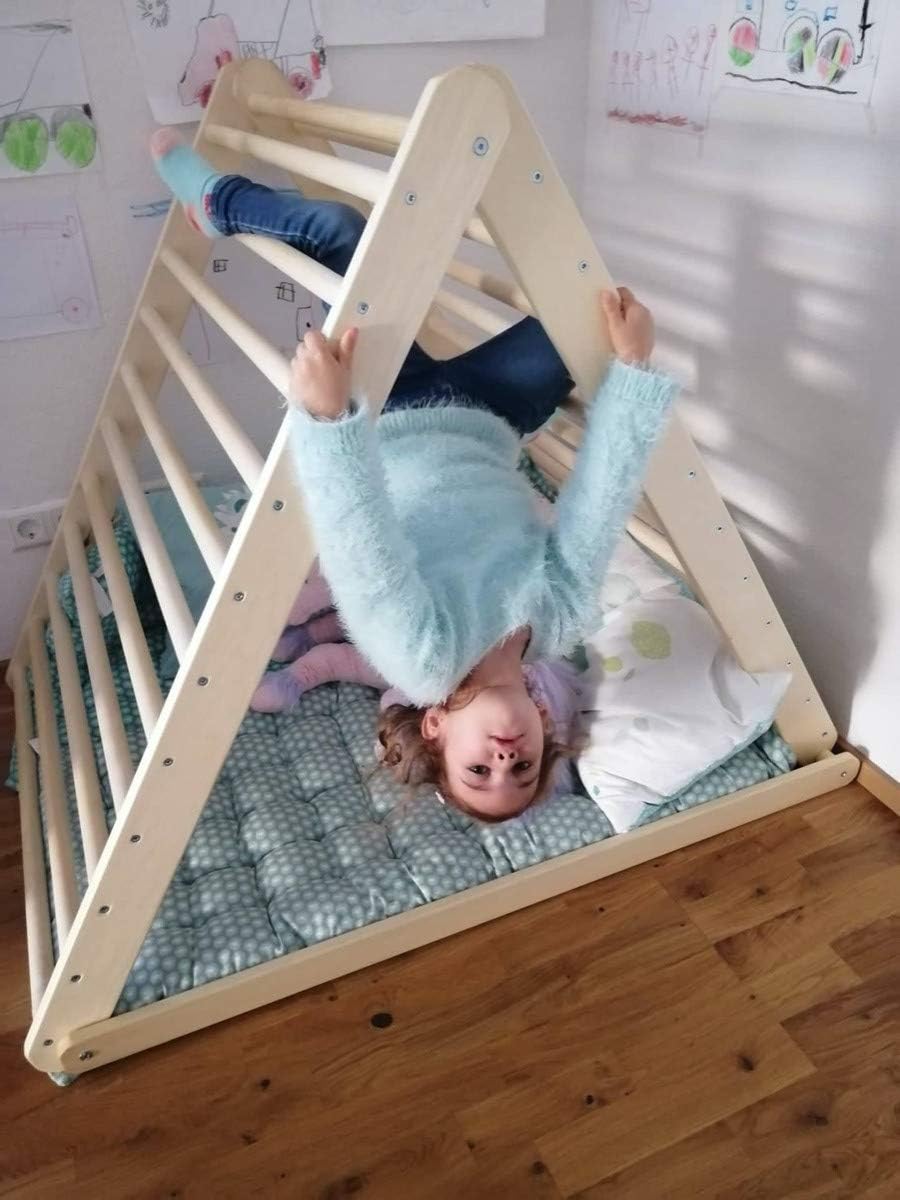 HomeForDreams Climbing Triangle, Baby Climber, Climbing Ladder for Toddler, Pikler Triangle, Step Triangle, (Triangle + Both Boards)