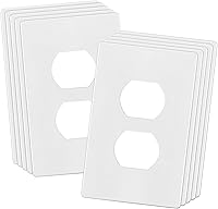 Vista 50 de ENERLITES - Placa de pared doble sin tornillos, cubierta de tomacorriente segura para niños, tamaño estándar, 1 cuadrilla, 4.68 x 2.93 pulgadas