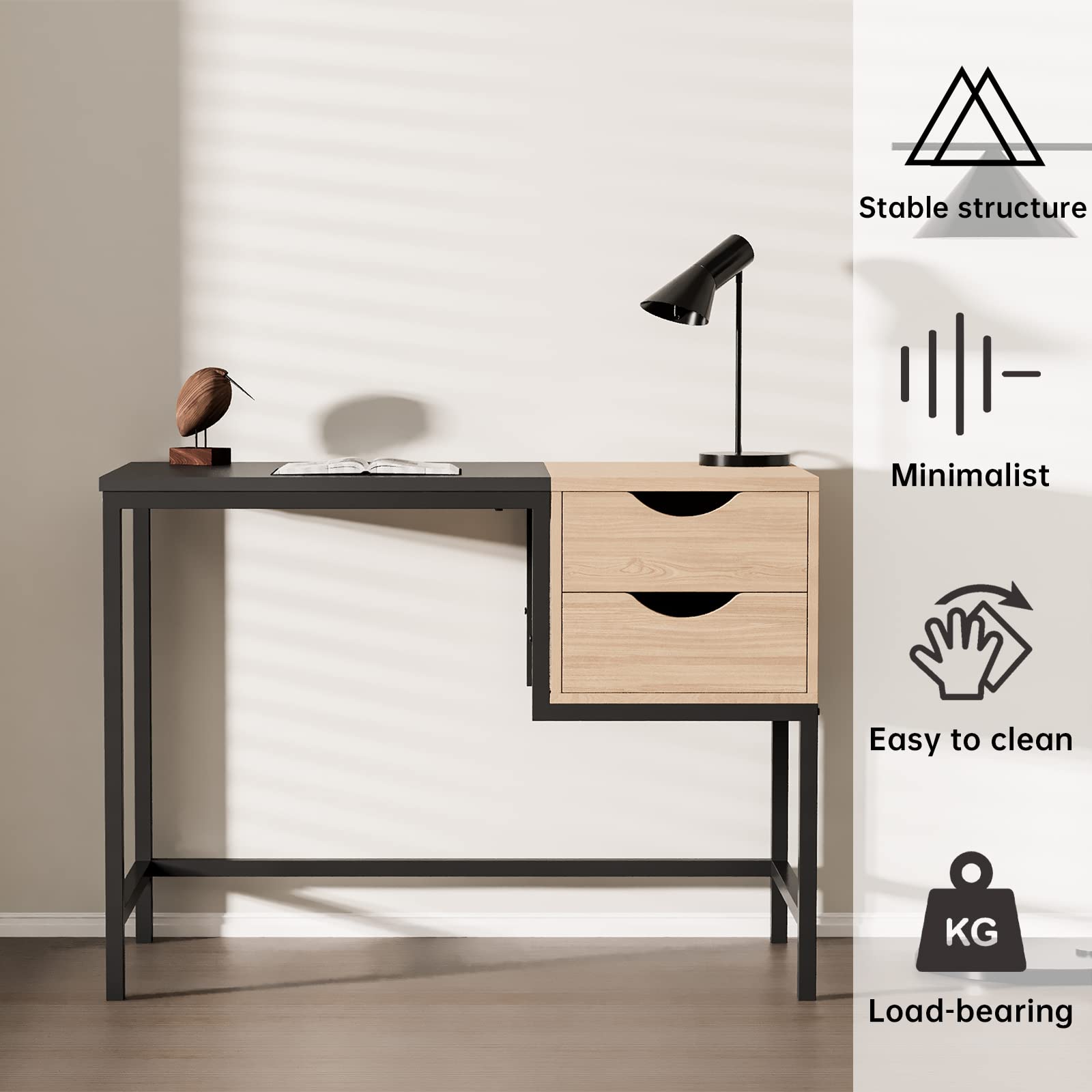 Amazon.com: jiexi Small Computer Desk for Small Spaces, Modern