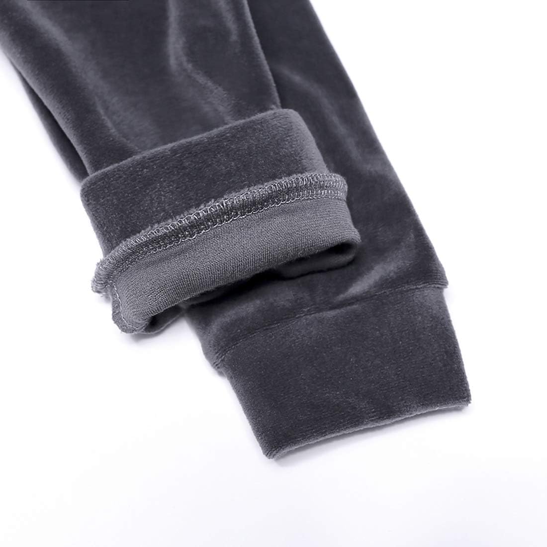 Boys Girls Velvet Hooded Tracksuit Sweatshirt Top + Sweatpants Hoodie Outfit Set - Image 5