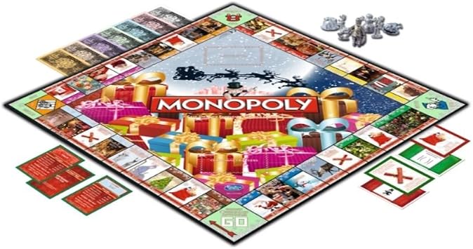 Winning Moves Christmas Monopoly Board Game