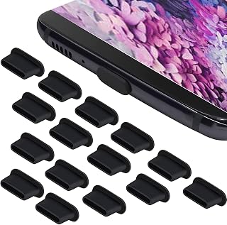 25PC USB C Dust Plug, Silicone Anti Dust Plug for USB Type-C, USB C Dust Cover for iPhone 15 Plus Pro Max, Samsung Galaxy S23 S22 S21 Ultra Plus, Z Fold, Google Pixel 7/6, OnePlus & Type C Port Device